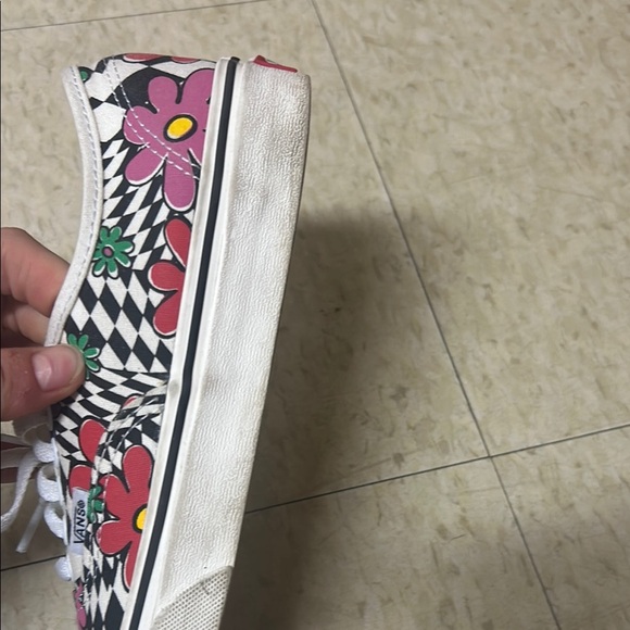 Vans size 8 Women's Floral Canvas Sneakers Multicolor LIKE NEW AMAZING CONDITION - Picture 7 of 13